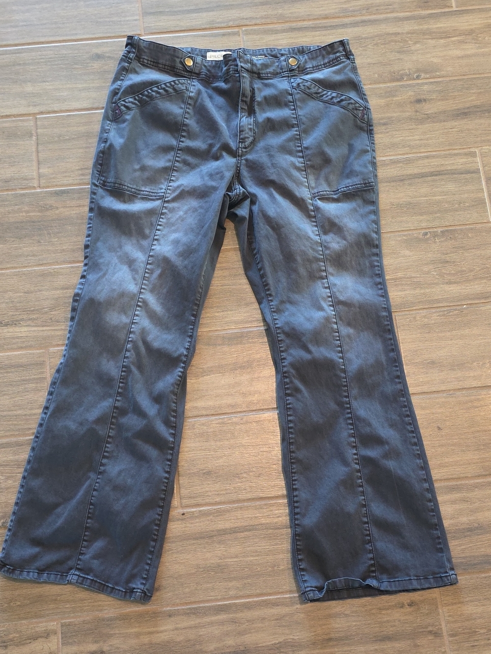 Anthropologie - Pilcro Women's Black Wide-Leg Jeans